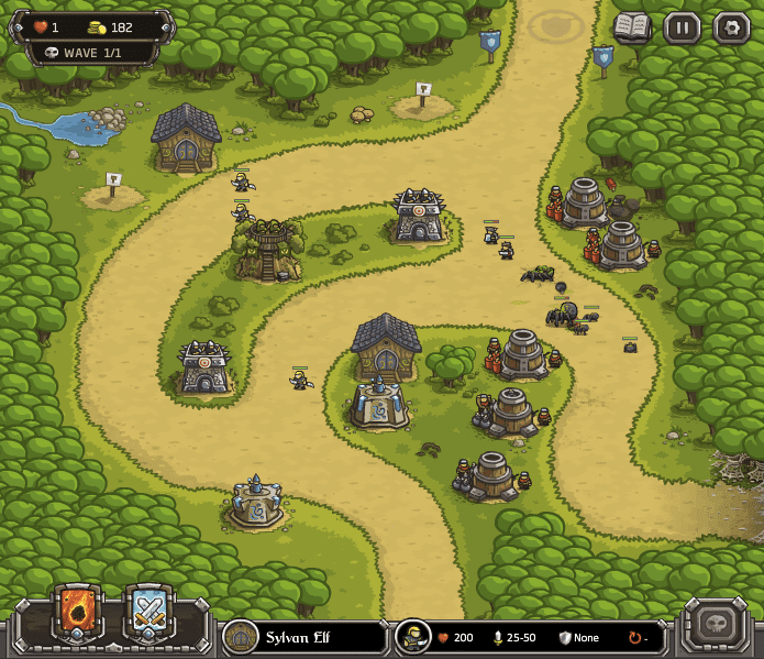 Kingdom Rush Walkthrough Level 5 Silveroak Outpost LevelSkip