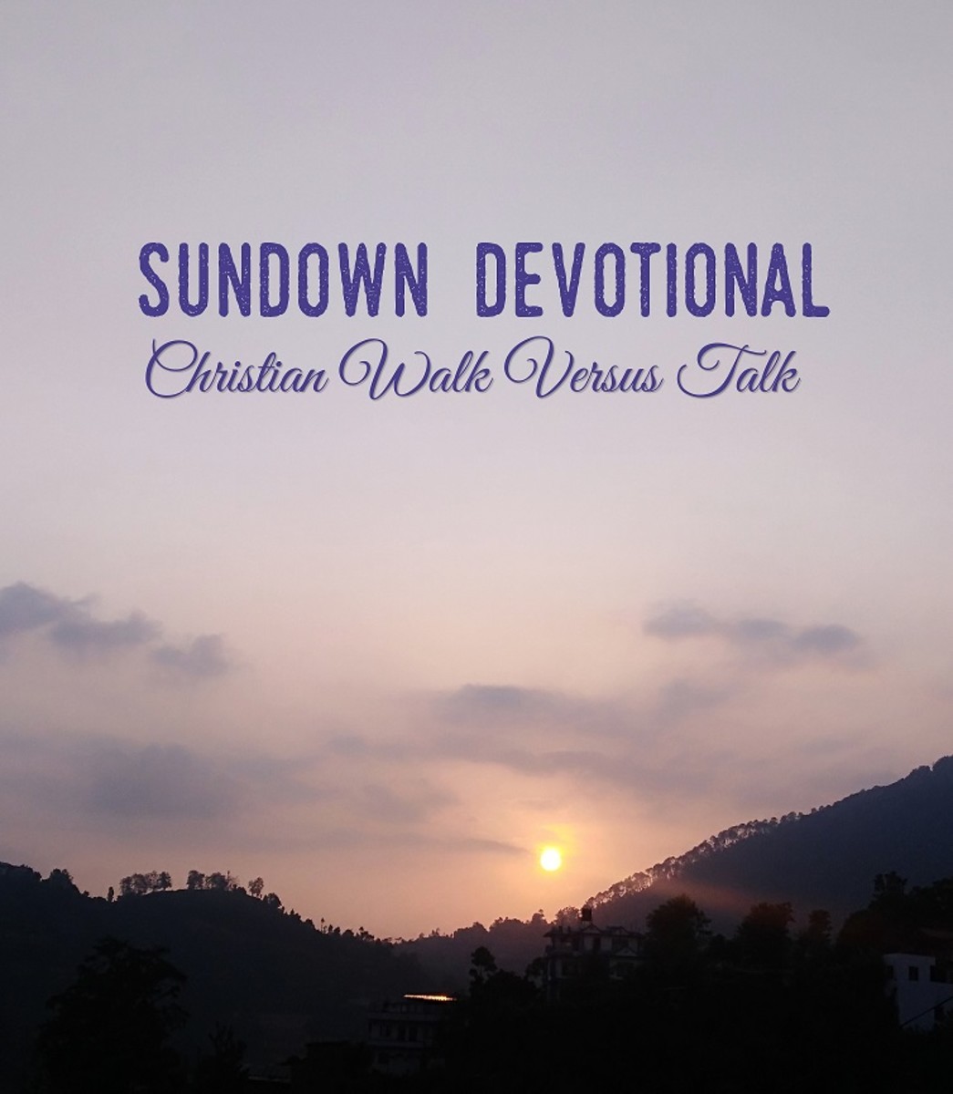 Sundown Devotional Christian Walk Versus Talk LetterPile