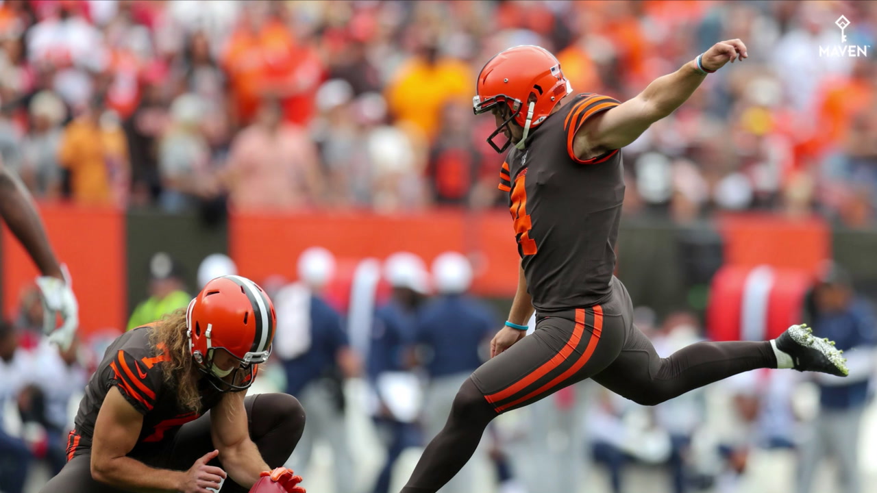 A quarter of the season in, Browns rookie kickers have been great