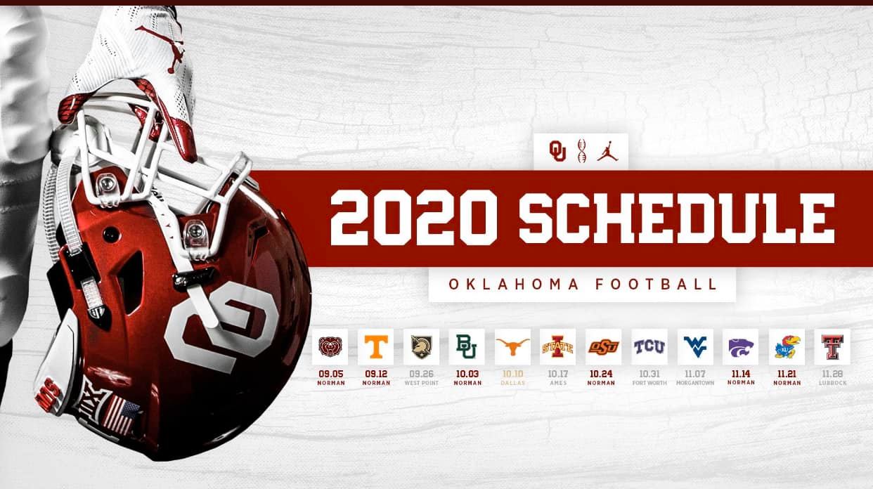 OU Releases 2020 Football Schedule