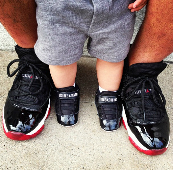 baby jordan 11 bred