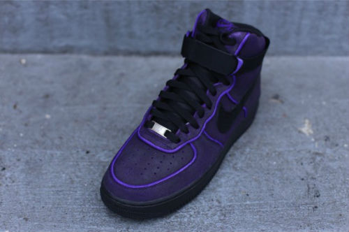 high top purple air force ones