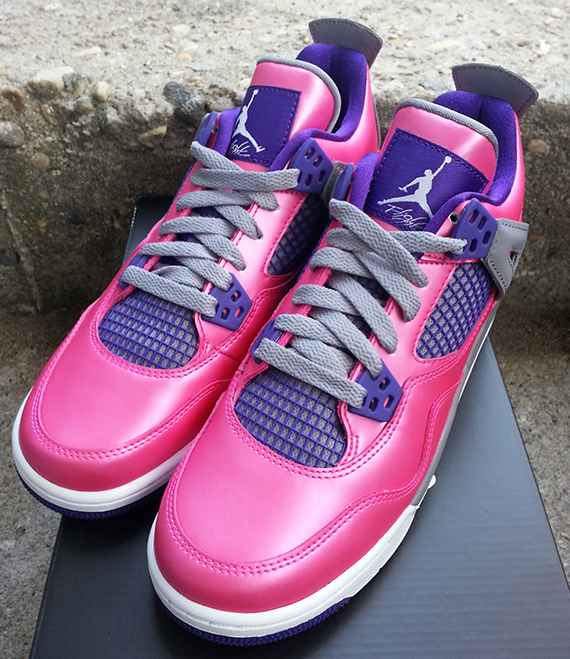 pink and purple 4s jordans
