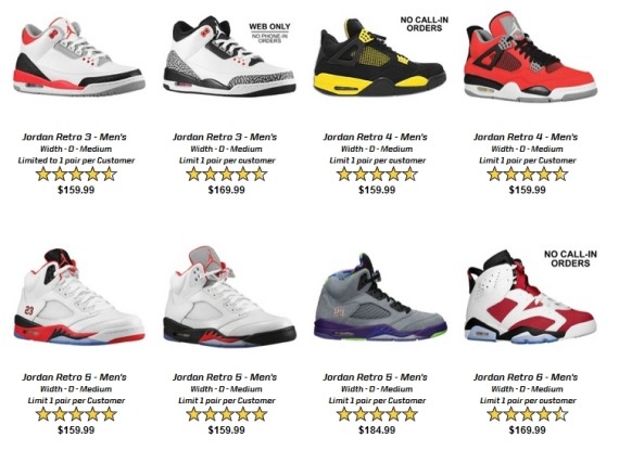 all jordans shoes list