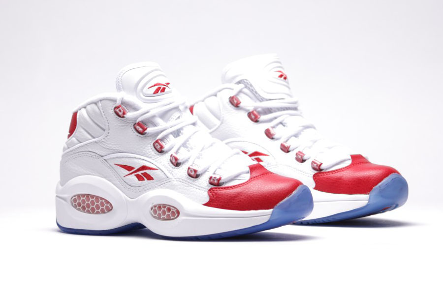 reebok question red white blue