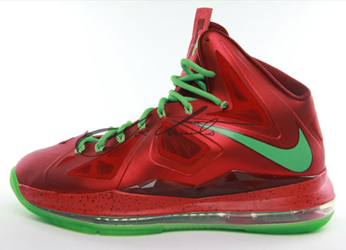 red and green lebrons