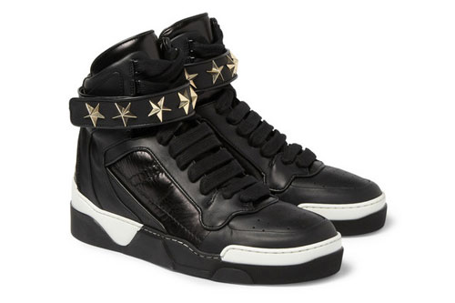 Givenchy Star-Detailed Leather High Top 
