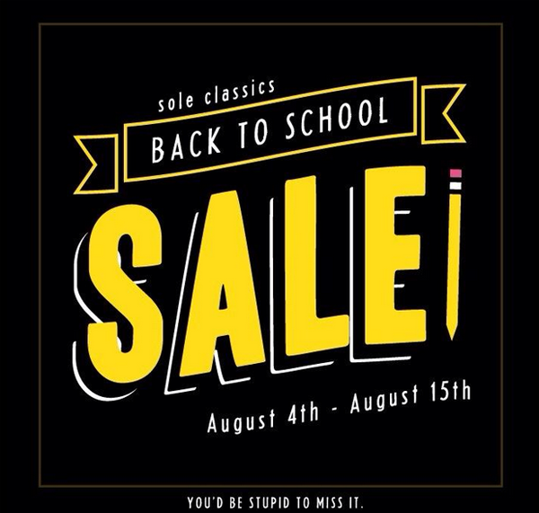 back to school sneaker sale