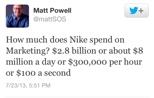 how much does nike make a day