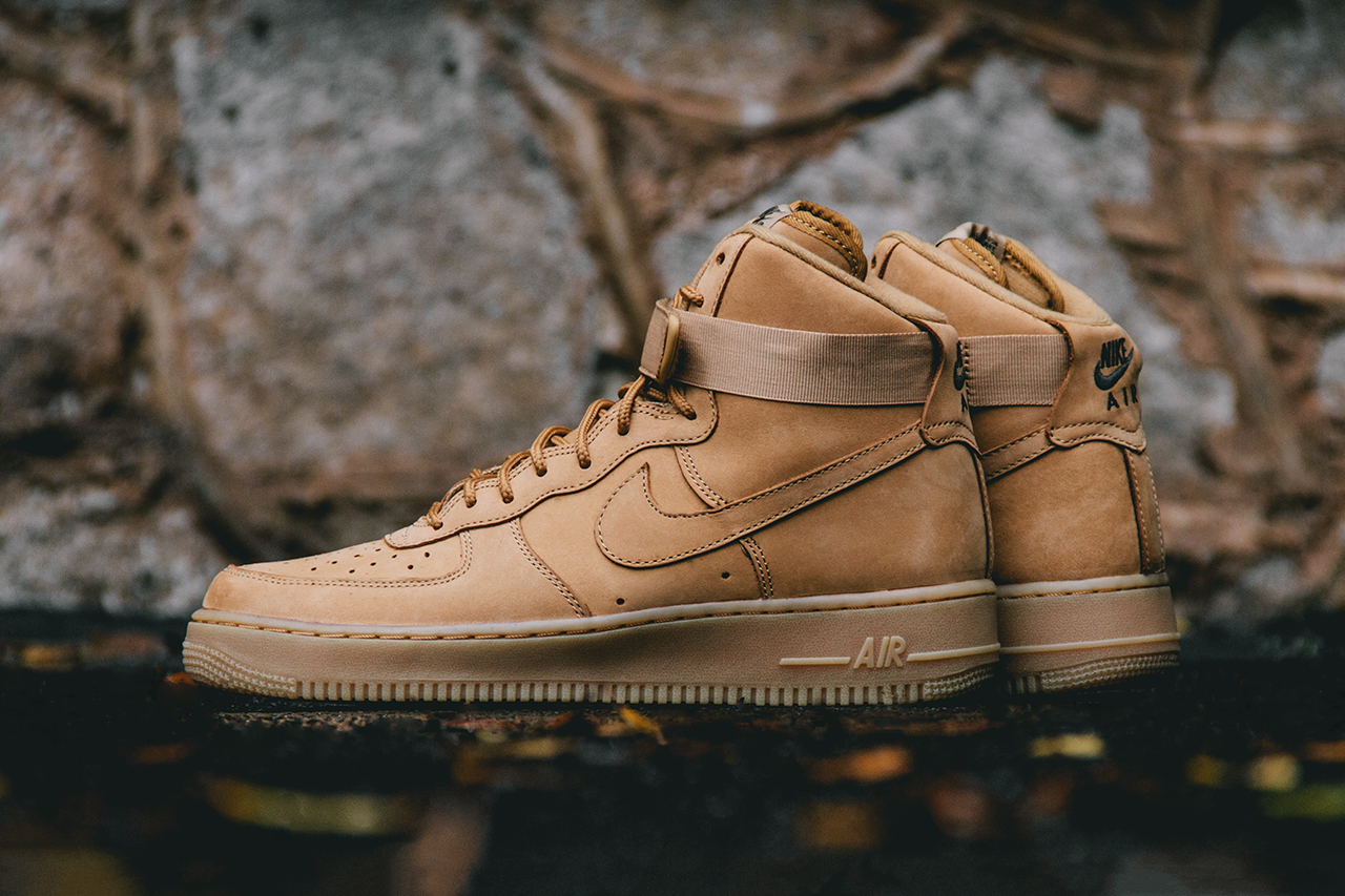 wheat nike high tops