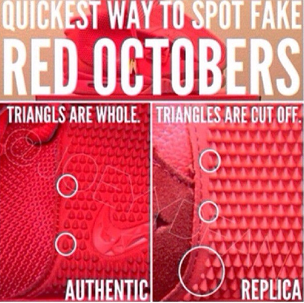 Spot Fake Nike Air Yeezy 2 Red Octobers