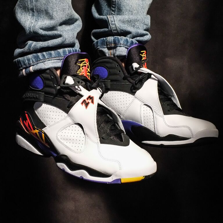 jordan 8s on feet