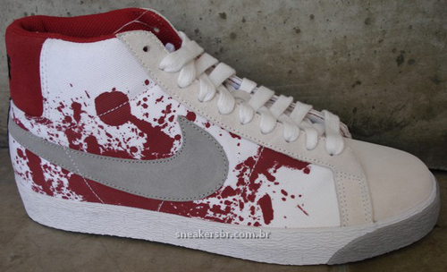 nike sb blazer blood splatter