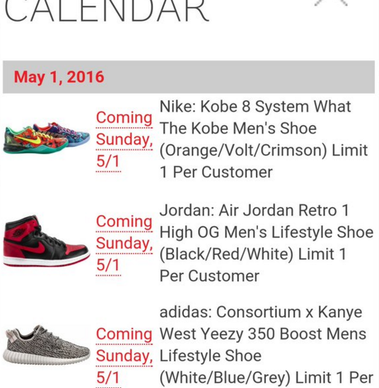 yeezy restock calendar