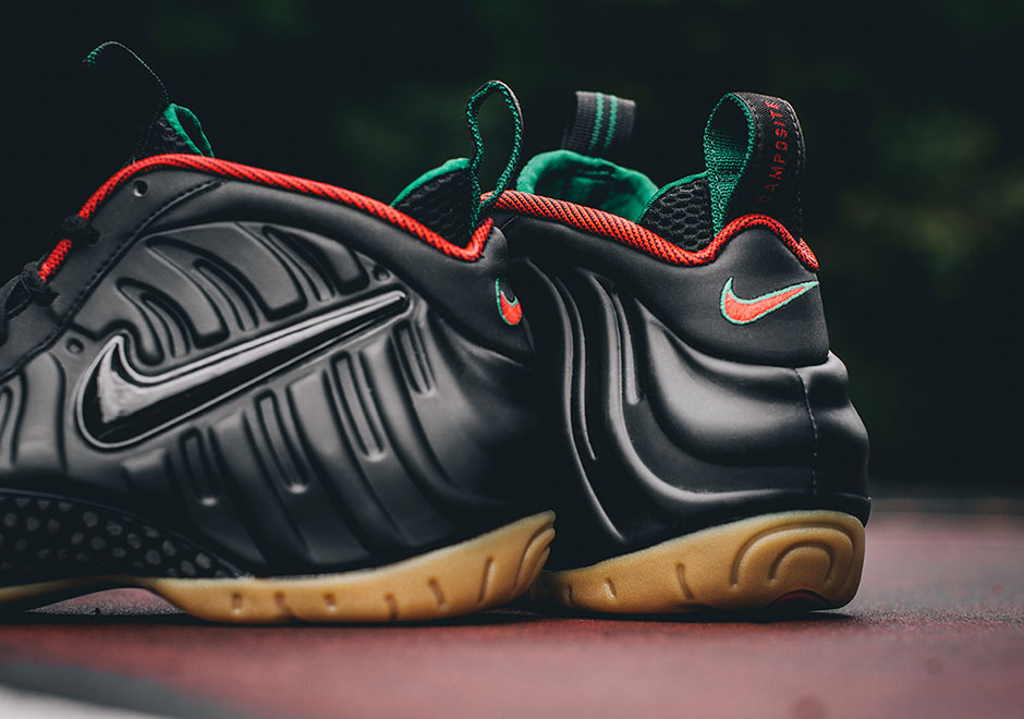 nike foamposite gucci black