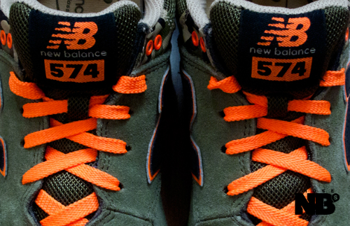 new balance 574 camo olive and orange