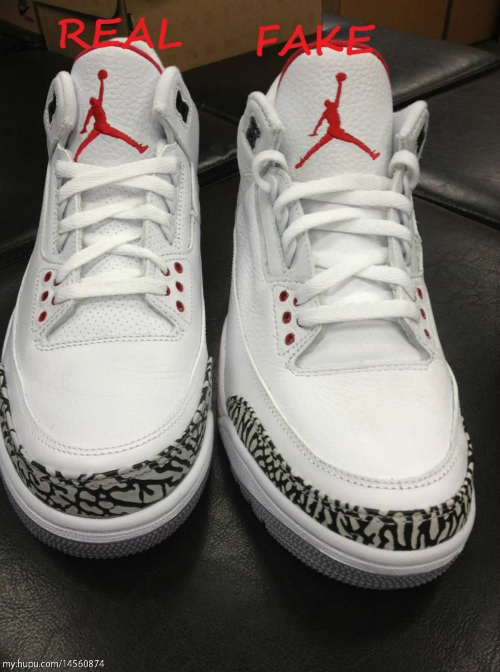 jordan retro 3 fake vs real