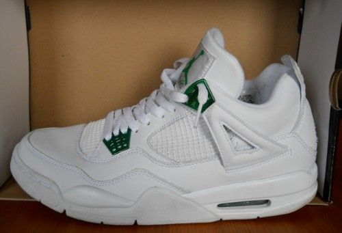 white and green jordan 3