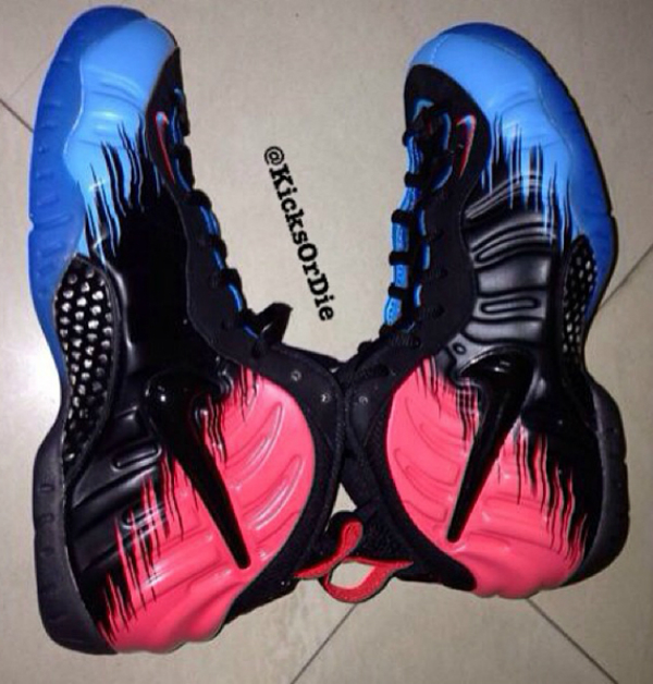 blue and pink foamposites