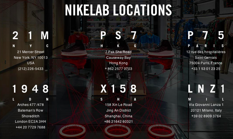 nikelab locations