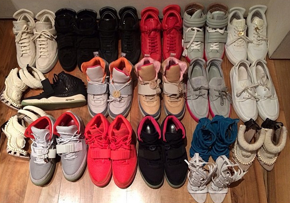 kanye sneaker collection