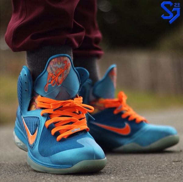 lebron 9 big bang on feet