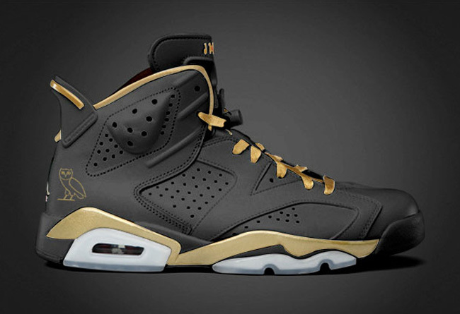 jordan six black and gold