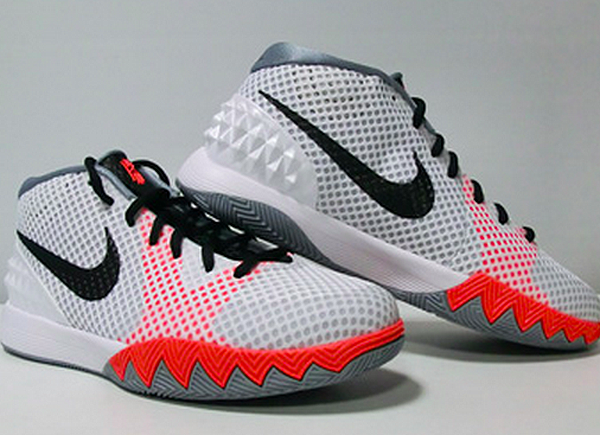 kyrie 1 white red