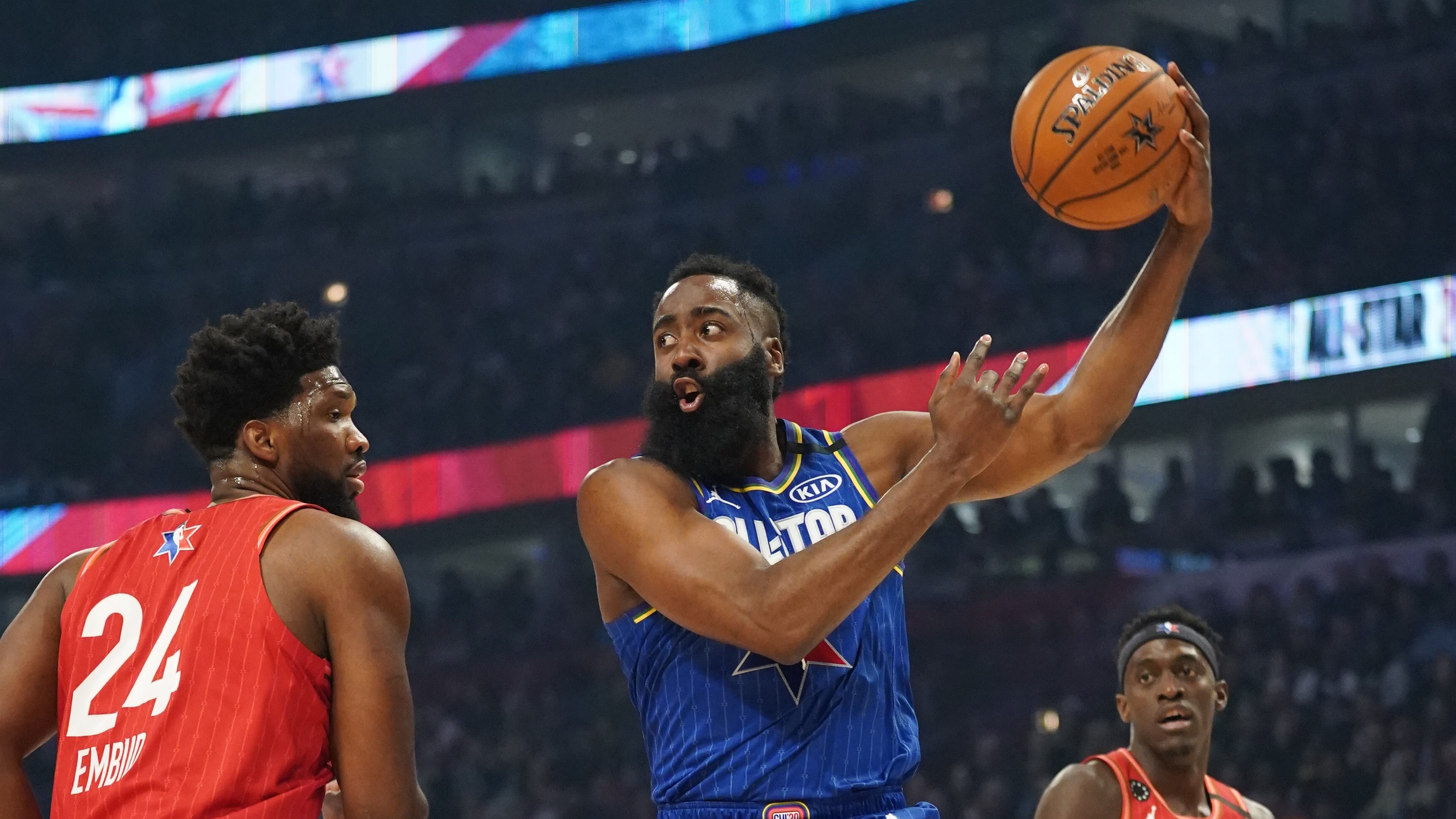 Russell Westbrook, James Harden Combine For 17 Points in AllStar Game