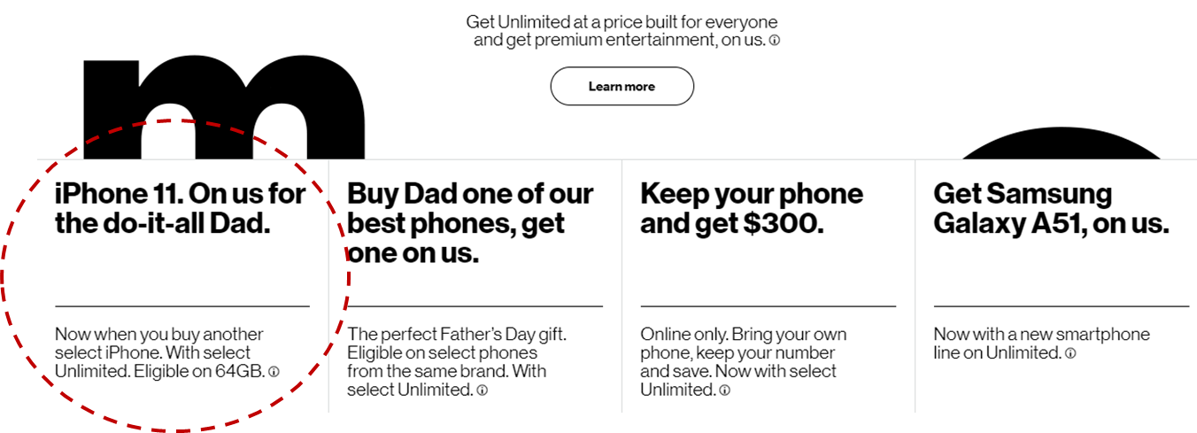 verizon father's day sale 2018