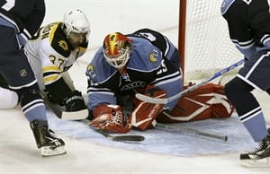 Recchi scores twice in 3rd period to reach milestone, lift Bruins over Panthers