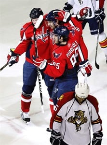 Ovechkin's acrobatic goal helps lead Capitals to 3-2 victory over Panthers