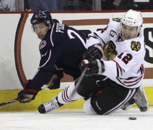 Wilson scores and Norrena makes 17 stops as Blue Jackets end three-game slide