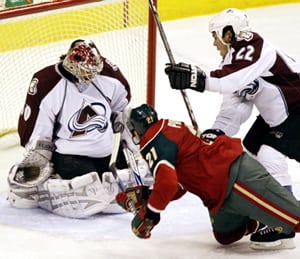 Gaborik scores in OT as Wild celebrate playoff berth by beating Avalanche 3-2