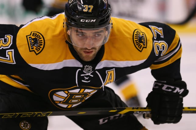Bruins’ Bergeron ruled out Saturday, sidelined day-to-day with undisclosed injury