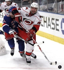 Zuccarello's 1st NHL goal gives Rangers 2-1 overtime win over Hurricanes