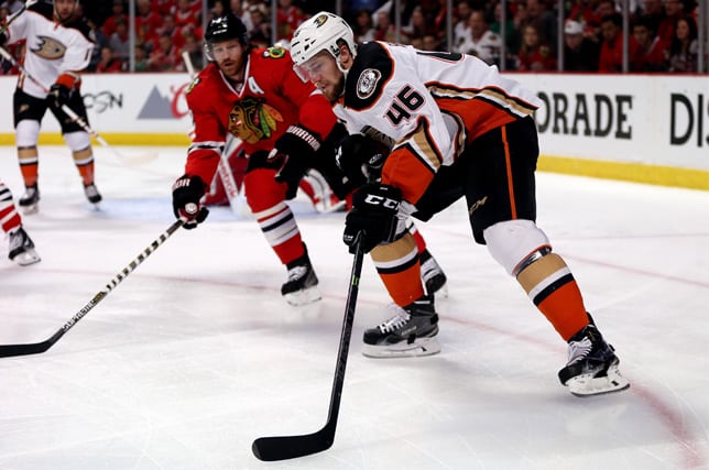 Blackhawks' Vermette, Teravainen in against Ducks, but glaring blueline holes remain