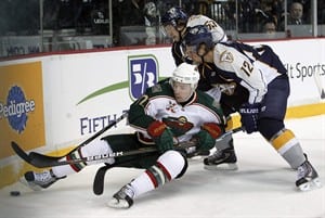 Ward breaks tie, Spaling scores twice in 3rd as Predators win 6th straight