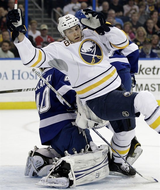 Sabres rookie LW Marcus Foligno following in his father's leaping footsteps in Buffalo