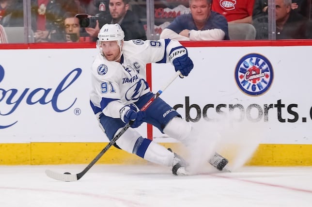 Lightning star Steven Stamkos ejected in overtime after bizarre stick-"throwing" episode