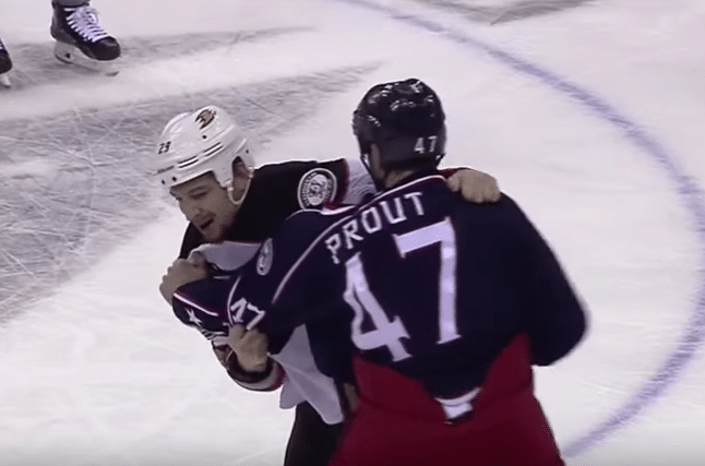 Ducks’ Stewart has ‘suspected broken jaw’ after fight with Blue Jackets’ Prout