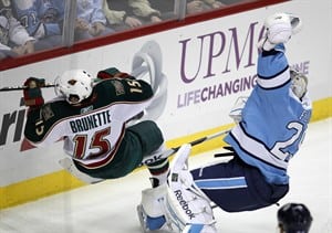 Without Crosby, Penguins no match for Theodore in 4-0 loss to the Wild