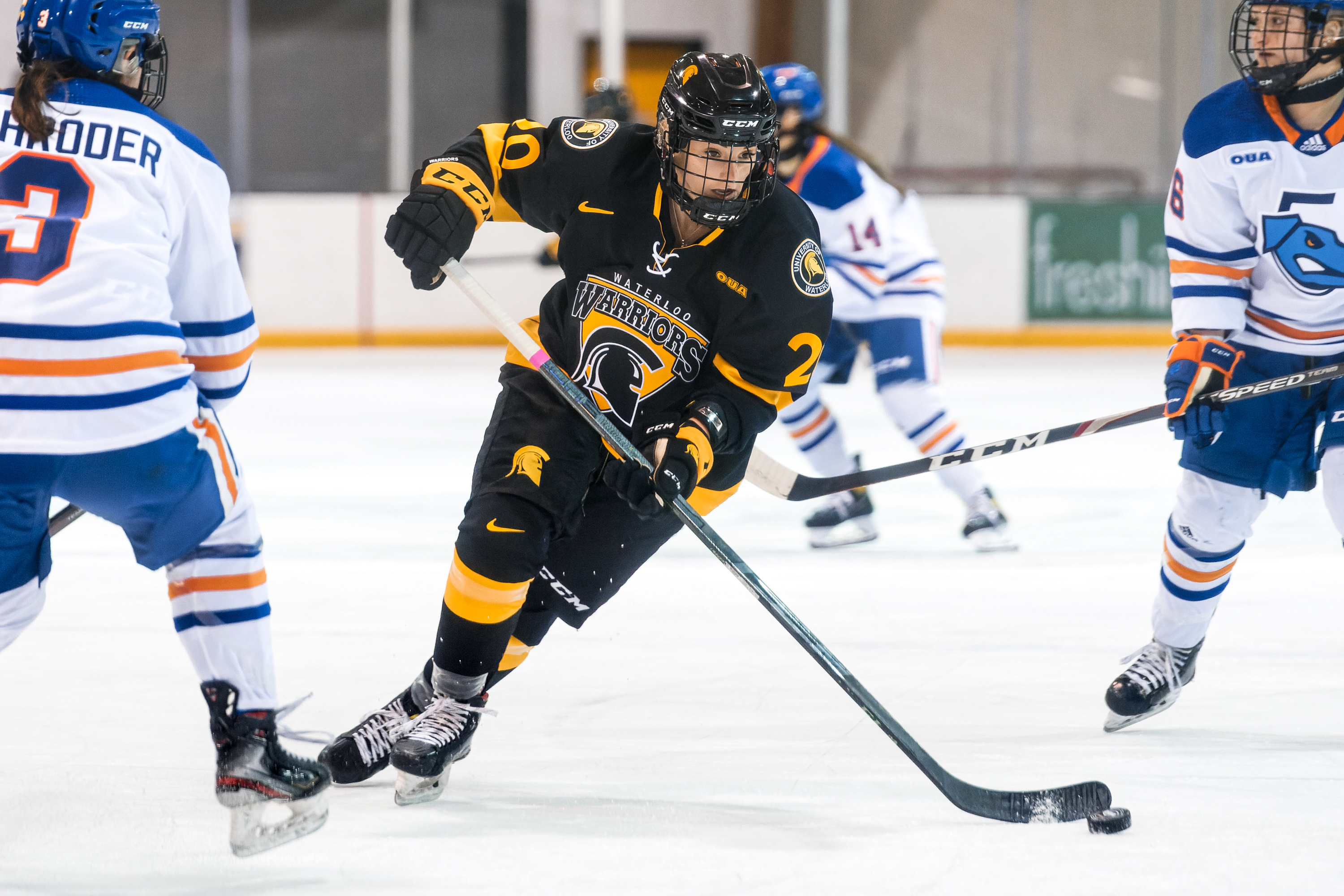 Leah Herrfort - Photo by Waterloo Warriors Athletics - NCAA to USports: Five Players Who Made The Women's Hockey Jump