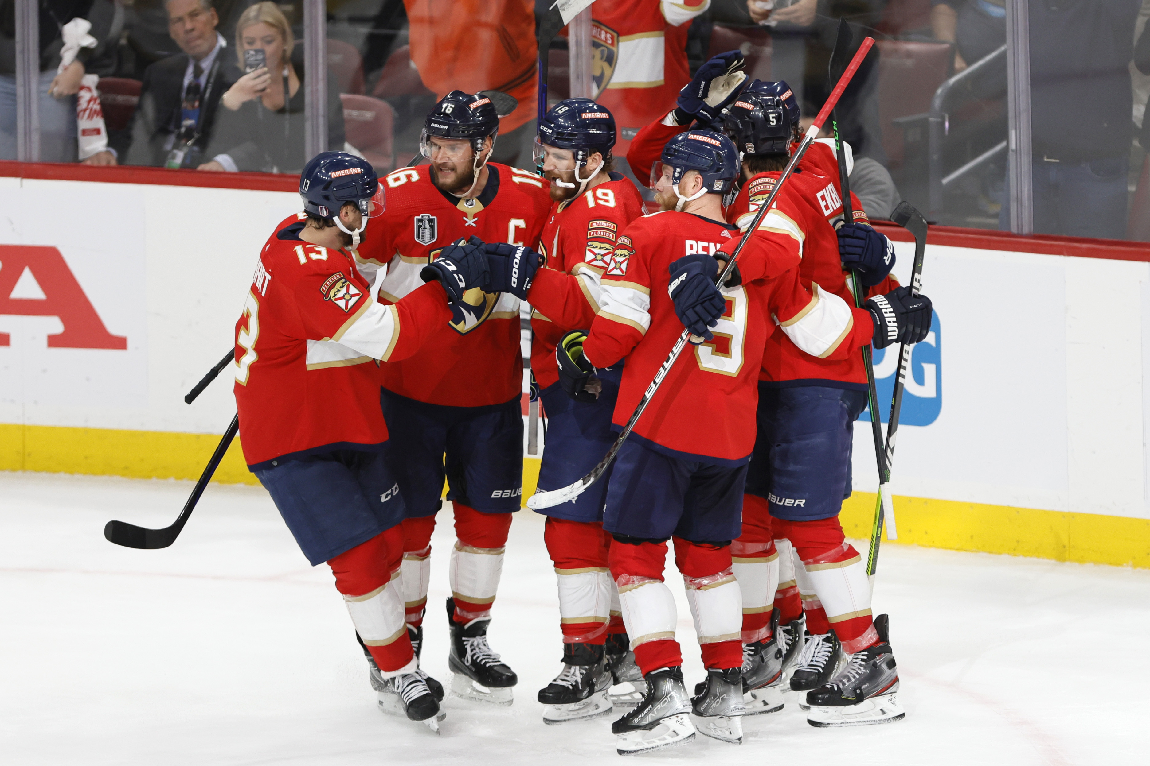 Sam Navarro-USA TODAY Sports - Panthers Beat Golden Knights in Overtime, Earn First Stanley Cup Final Win in Franchise History