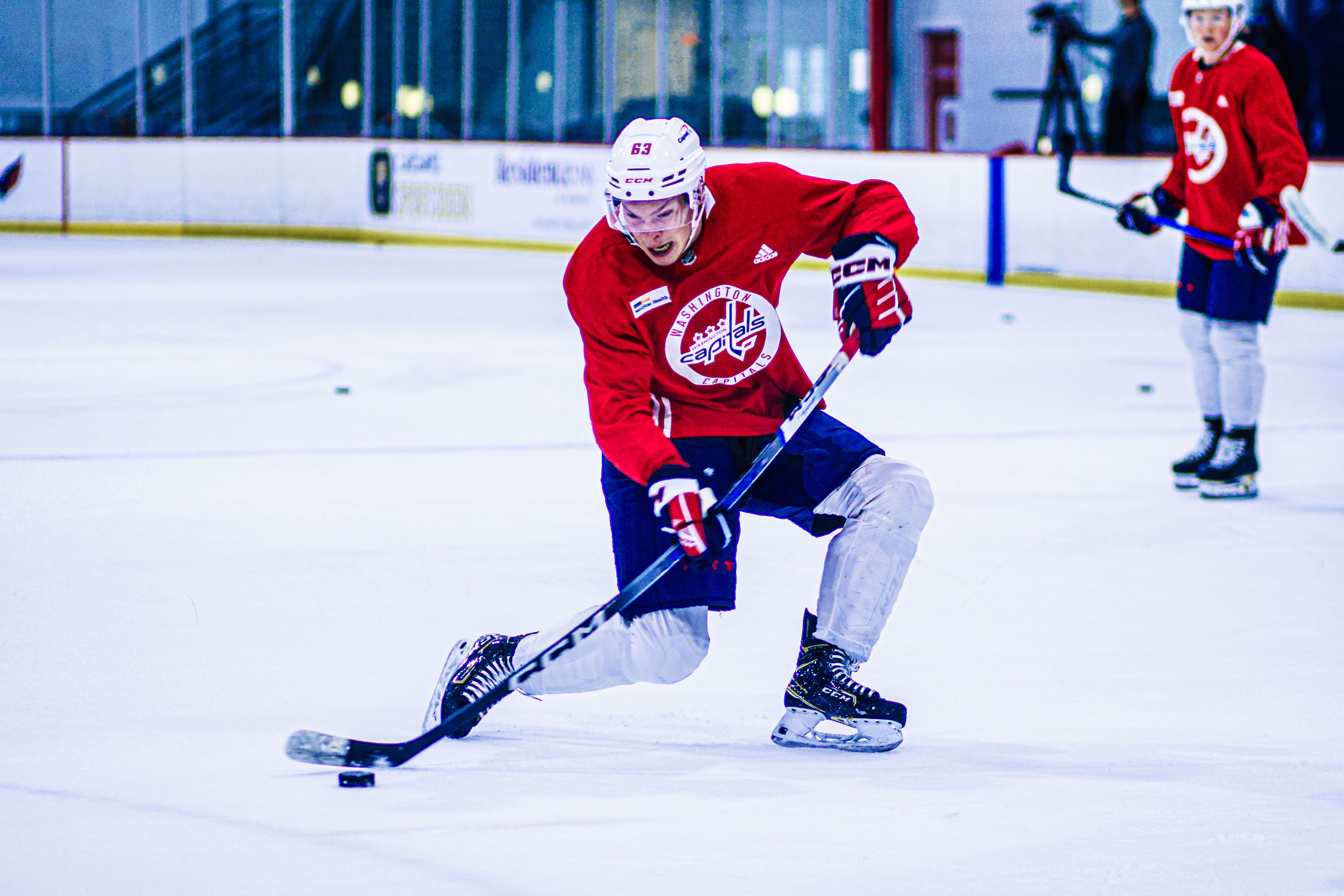 Sammi Silber - The Hockey News - Can Miroshnichenko Win A Spot On Capitals Opening Night Roster? What He Thinks Of His Chances & Where Lineup Currently Stands