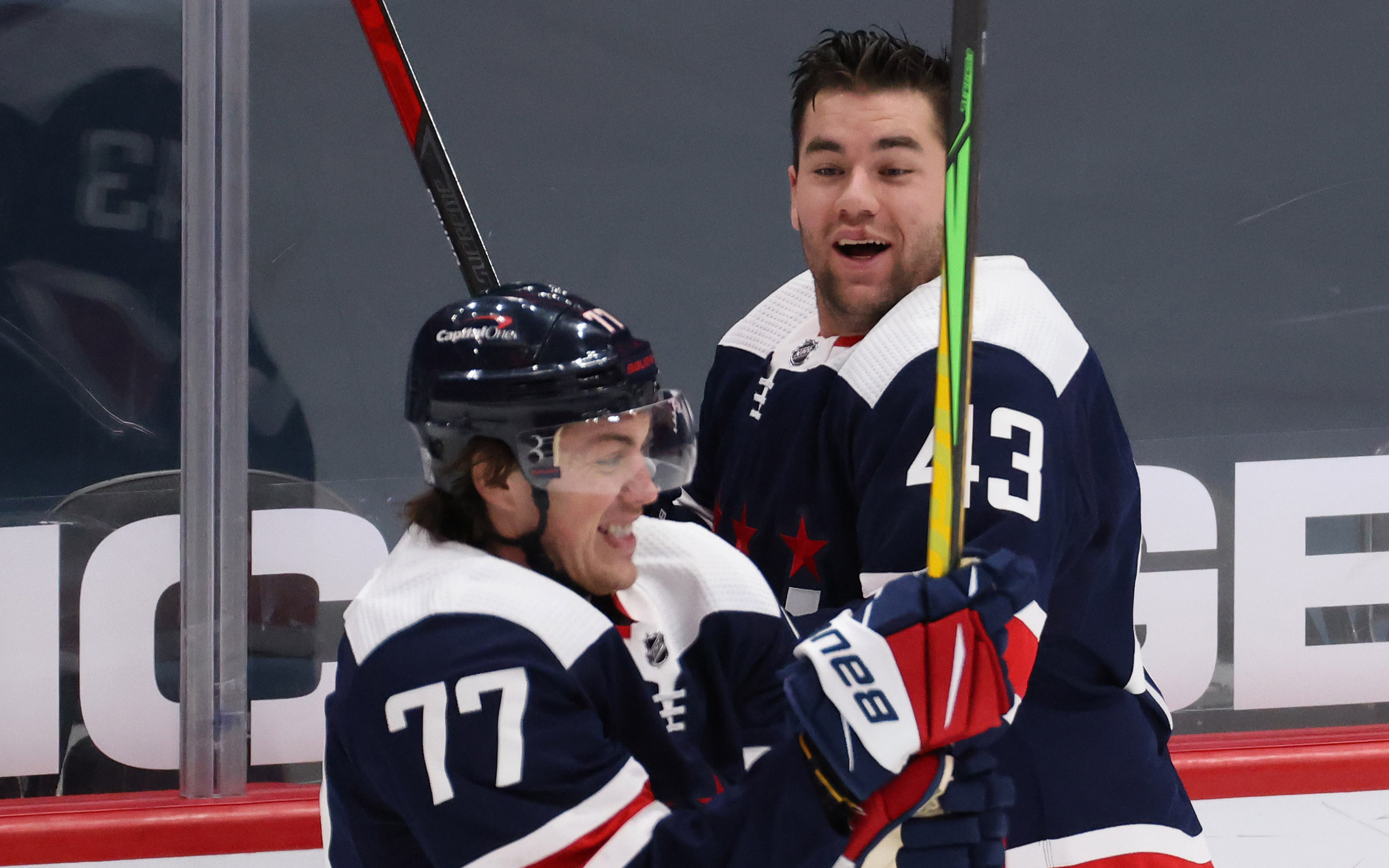 Geoff Burke - USA TODAY Sports - T.J. Oshie Has Iconic Reaction To Tom Wilson's New Contract With Capitals: 'Suck It To The Rest Of The League'