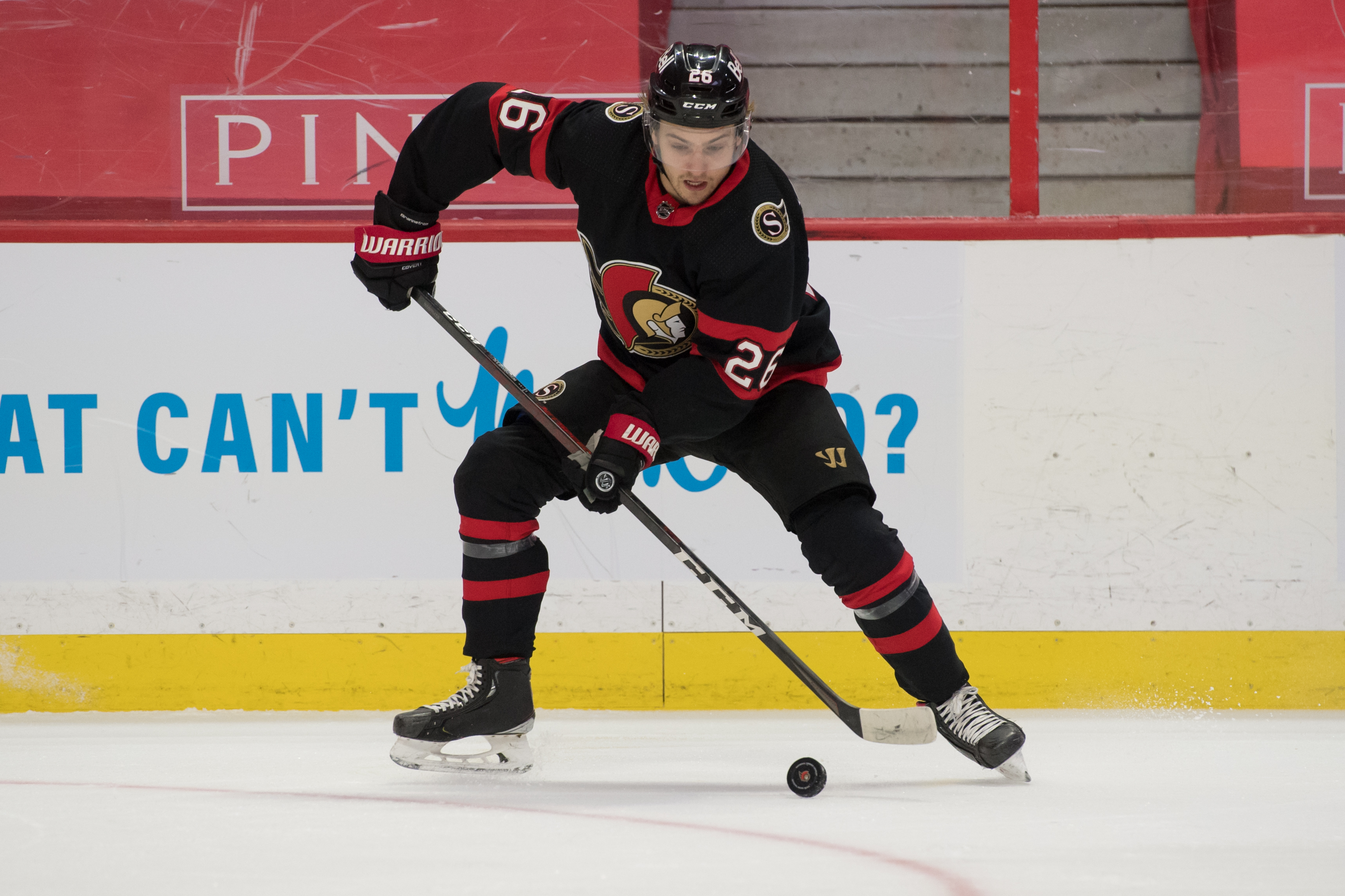 Marc DesRosiers-USA TODAY Sports - Senators Sign Erik Brannstrom to One-Year Extension