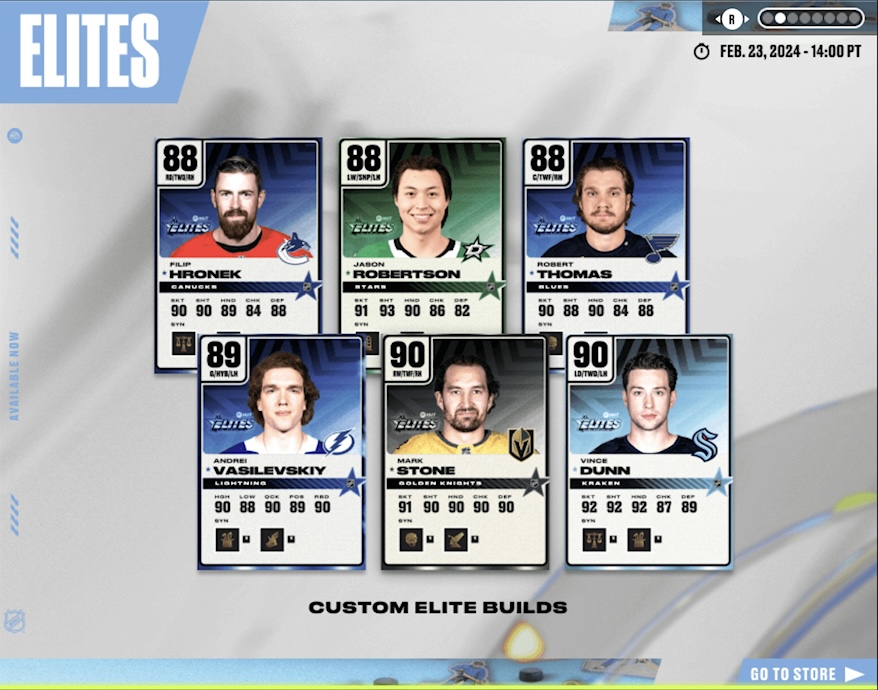 EA SPORTS NHL 24 - NHL 24 Custom Build HUT Elite Cards