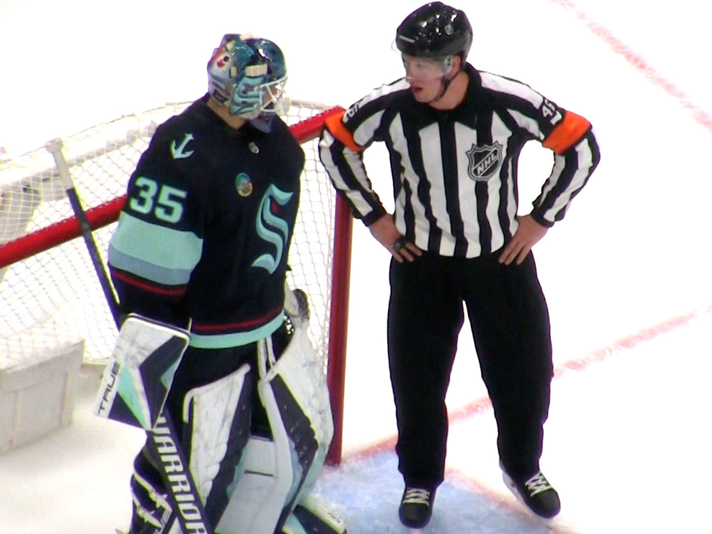 Glenn Dreyfuss Photo - Yes, NHL Officials Have Fans. They Turned Out For Thursday's Kraken-Sharks Game