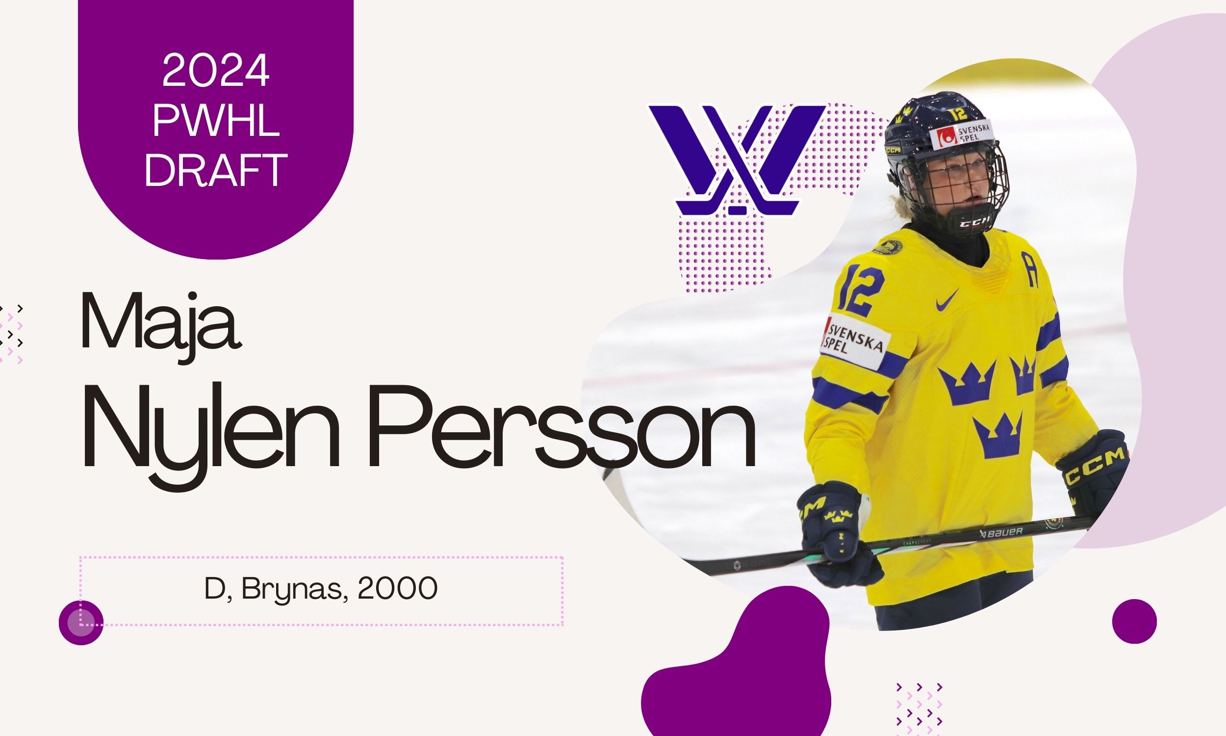 PWHL Draft Profile: Maja Nylen Persson